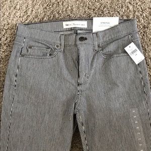Gap stripped skinny jeans
